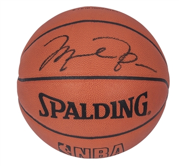 Michael Jordan Signed Spalding Basketball - (Beckett)